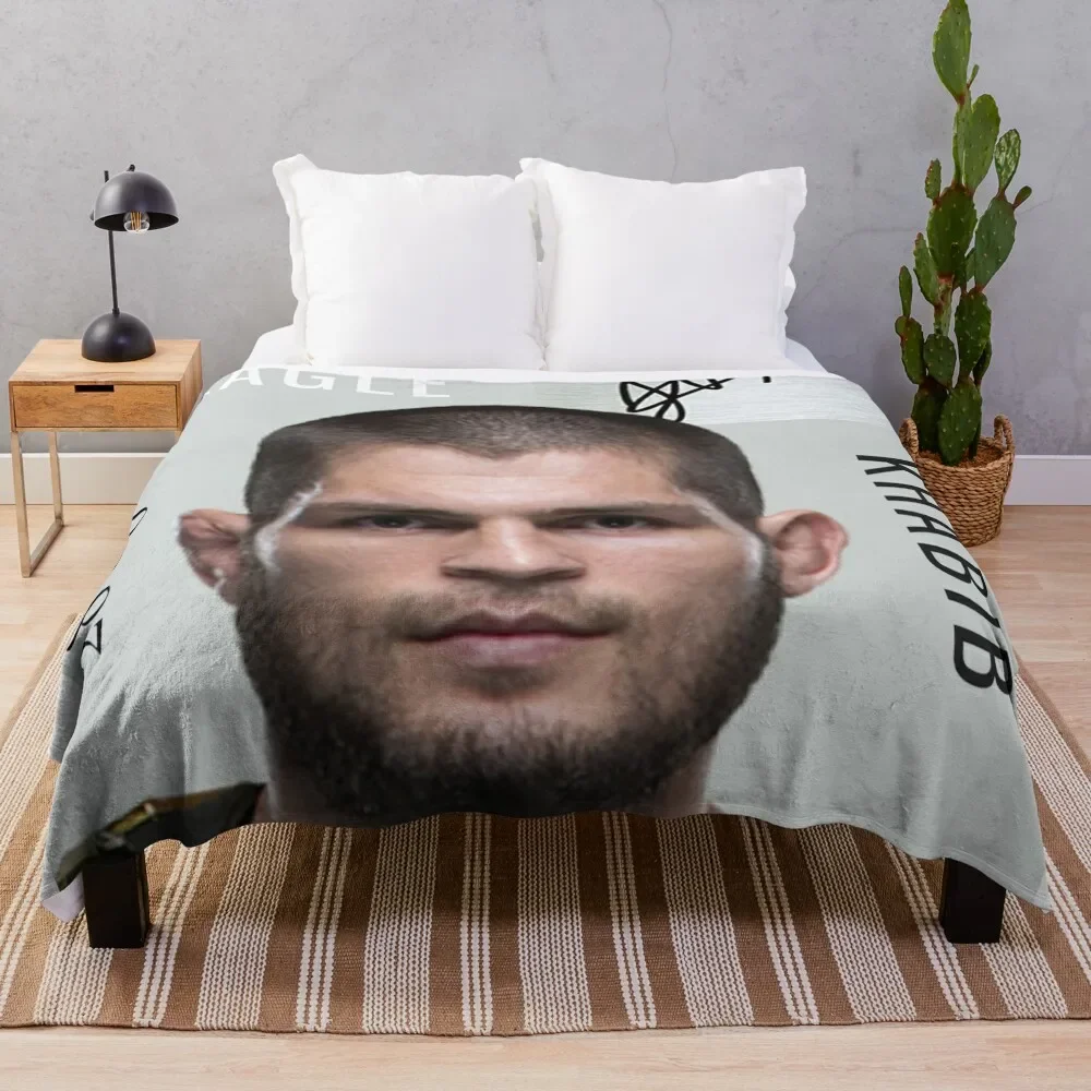 

Khabib Nurmagomedov The Eagle MMA Champion Throw Blanket For Decorative Sofa Large For Sofa Thin Blankets