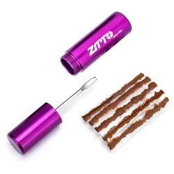 Deluxe Bicycle Tubeless Tire Repair Kit - Quick Fix Sealant & Rubber Strip Tool with Concealed Handle Storage (BTGJ-001)