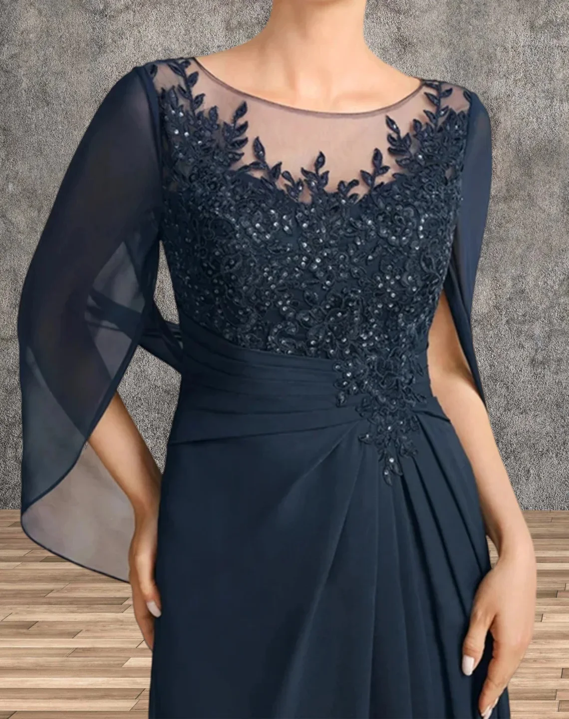 Mother Bride Dresses Women Party Dresses Wedding Guest Dresses Mother of the Bride Dresses Wedding Party Dress Long Chiffon Lace Applique