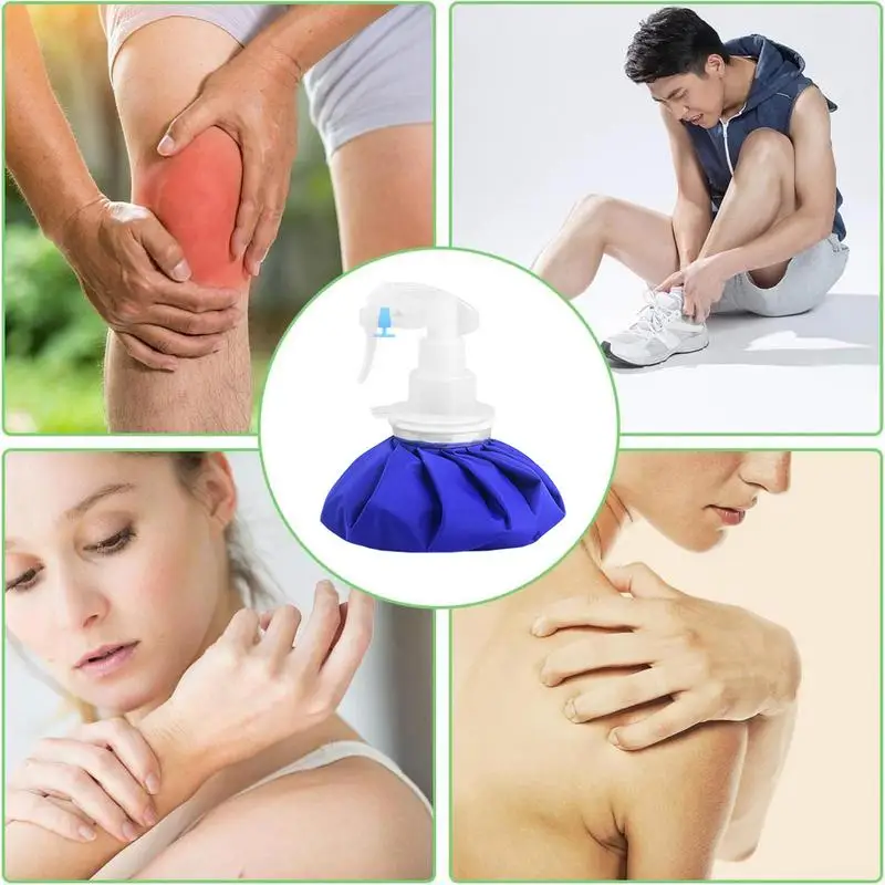 Ice Pouch Bag For Injury Fillable Ice Cold Hot Water Pack Bag Discomfort Relief Travel Freezer Storage Multifunctional Use For