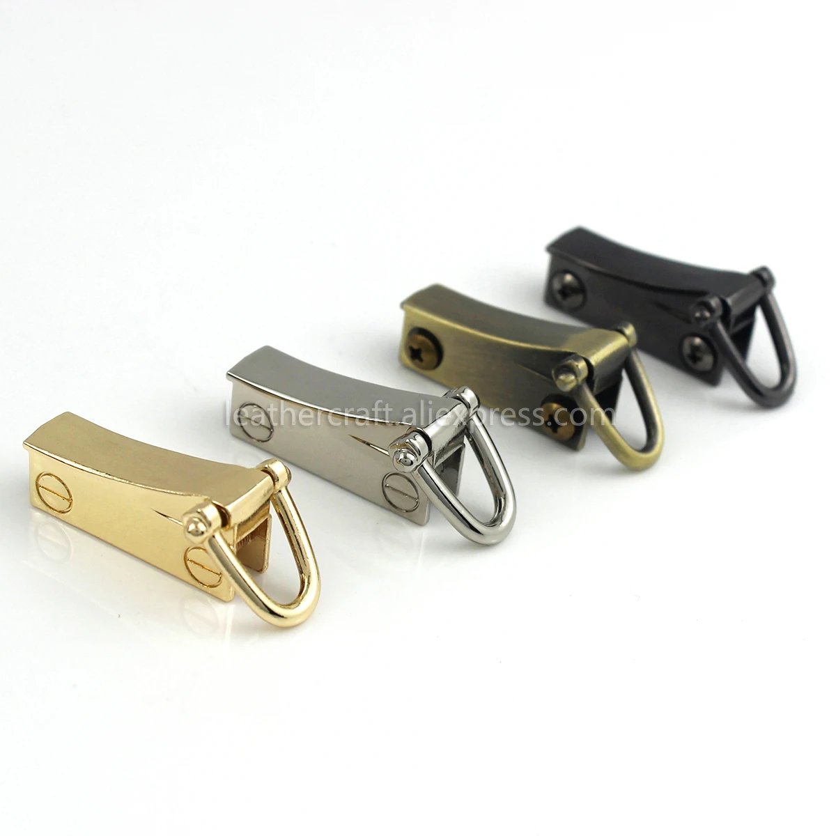 SPOKKI 60 Pezzi Ferramenta Per Borse Fai Da Te: Moschettoni Girevoli, Anelli A D E Fibbie Color Oro - Set Completo Per Cinture, Portachiavi E Accessori Cucito - 2