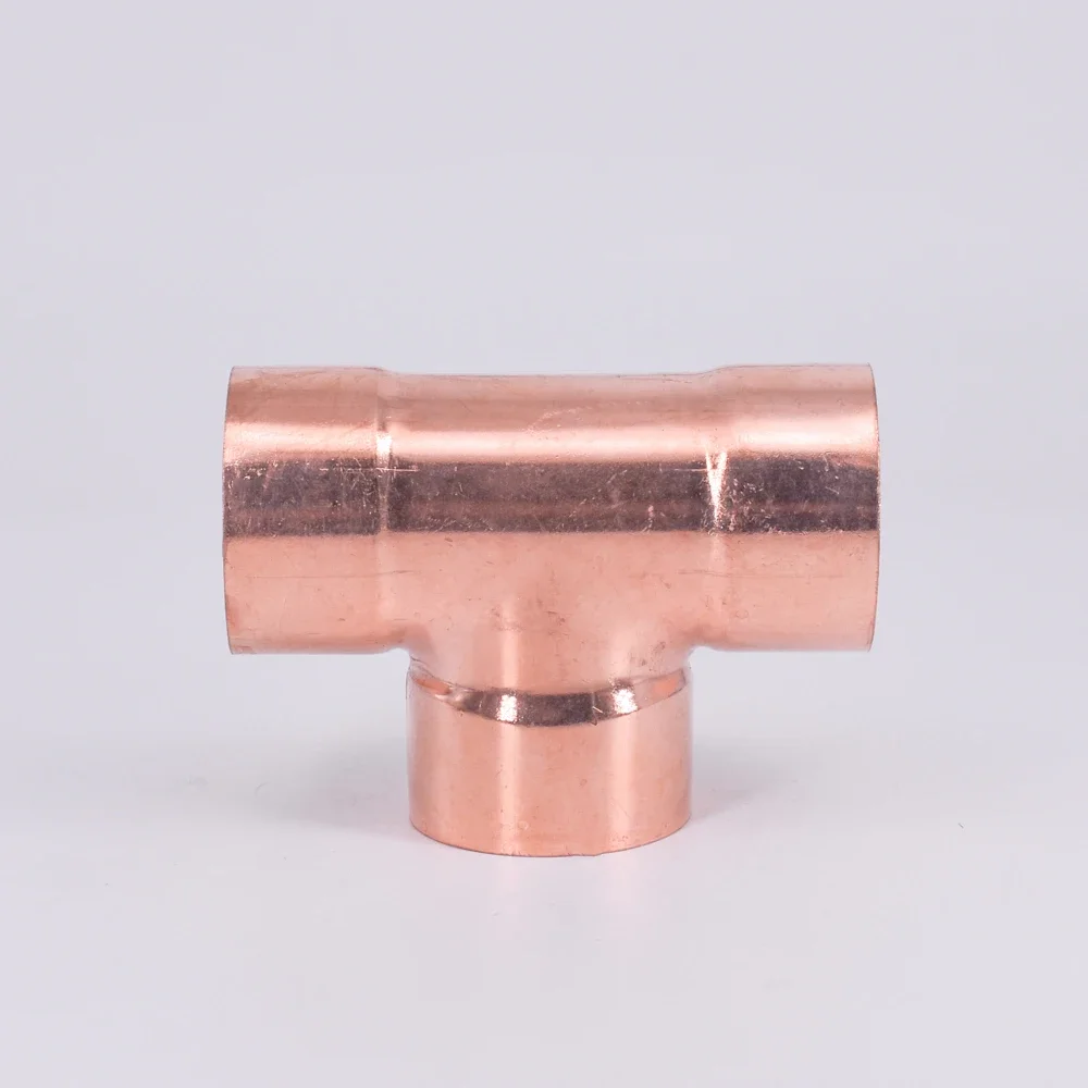 1/4" 3/8" 1/2" 5/8" 8 10 12 15 16 19 22 25-159mm ID Copper End Feed Solder Tee 3 Ways Plumbing Fitting Coupler Air Conditioner