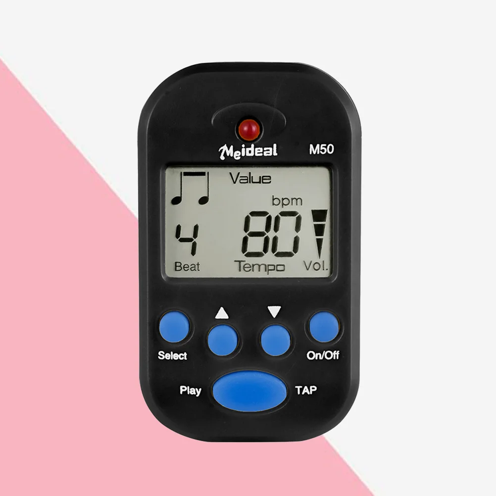 

Top Quality LCD Digital Beat Tempo Universal Mini Metronome Guitarss High Accuracy with Clip