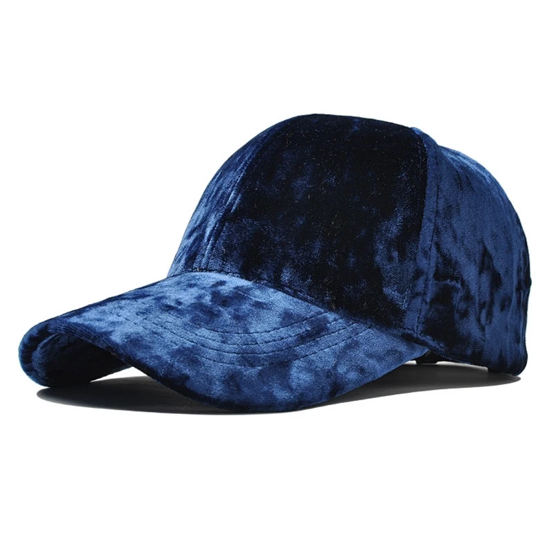 Gold Velvet Adjustable Solid Color Men Baseball Cap Sun Protection Spring Autumn Unisex Korean Version Dad Hat Snapback 6