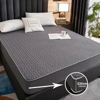 Housse de matelas imperméable et sûre, protection douce, confortable et respirante, literie imprimée, housse de lit ajustée, lavable en Machine 2