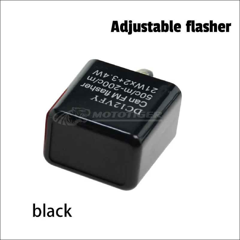 Motorcycle LED Lights Flasher Relay Adjustable Frequency 12V Flash Turn Signal Indicator