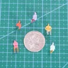 100pcs Scale Miniature Figures 1:100 1:150 1:200 Painted People Model ABS Toys Seated Sitting Passenger Decoration for Diorama 5