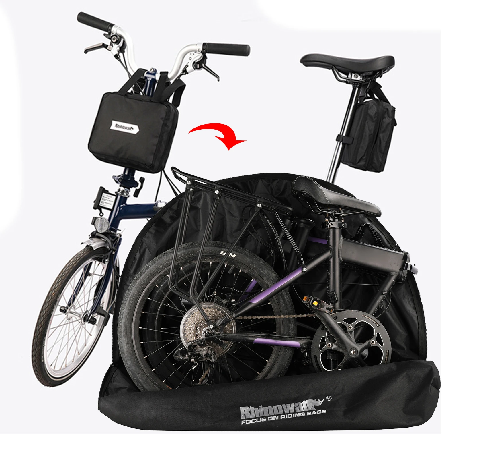 20" Folding Bike Carry Bag Portable Bicycle Carry Bag Cycling Bike