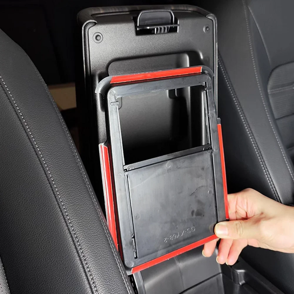 Car Armrest Inside Hidden Storage Box Center Console Organizer Accessories ABS for Honda CRV