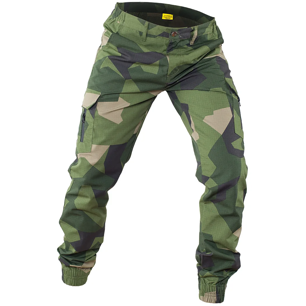 Schwedische M90 geometrische Tarnung Sommer taktische Hose MTP karierte Stoffbeinhose – Detail 9