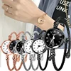 Luxury Fashion Gold Bangle Bracelet Women Watches Stainless Steel Retro Ladies Quartz Wristwatches Ulzzang Brand Small Clock 1