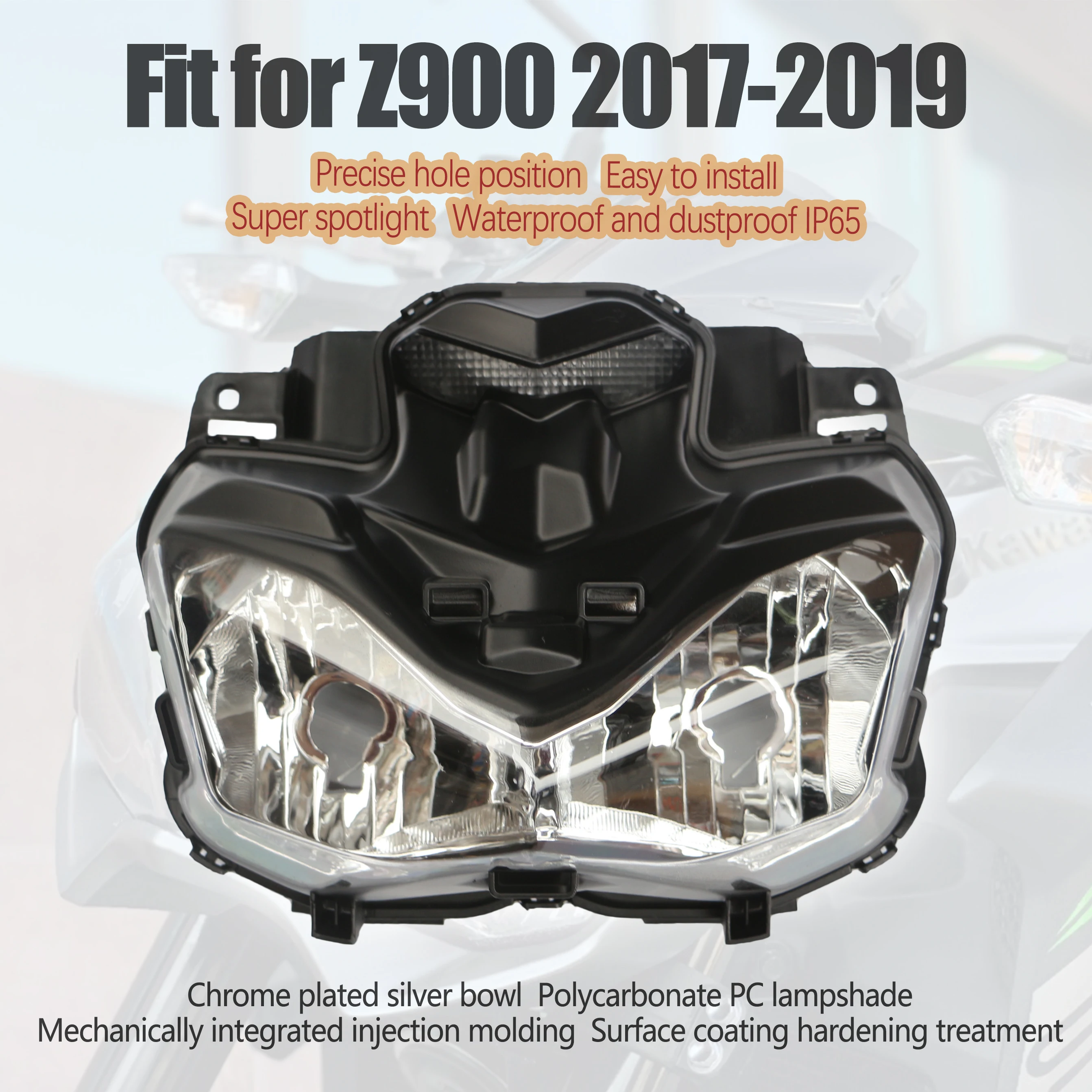 

Передняя фара в сборе для мотоциклов, подходит для моделей 2017 2018 2019 Kawasaki Z900 Z 900