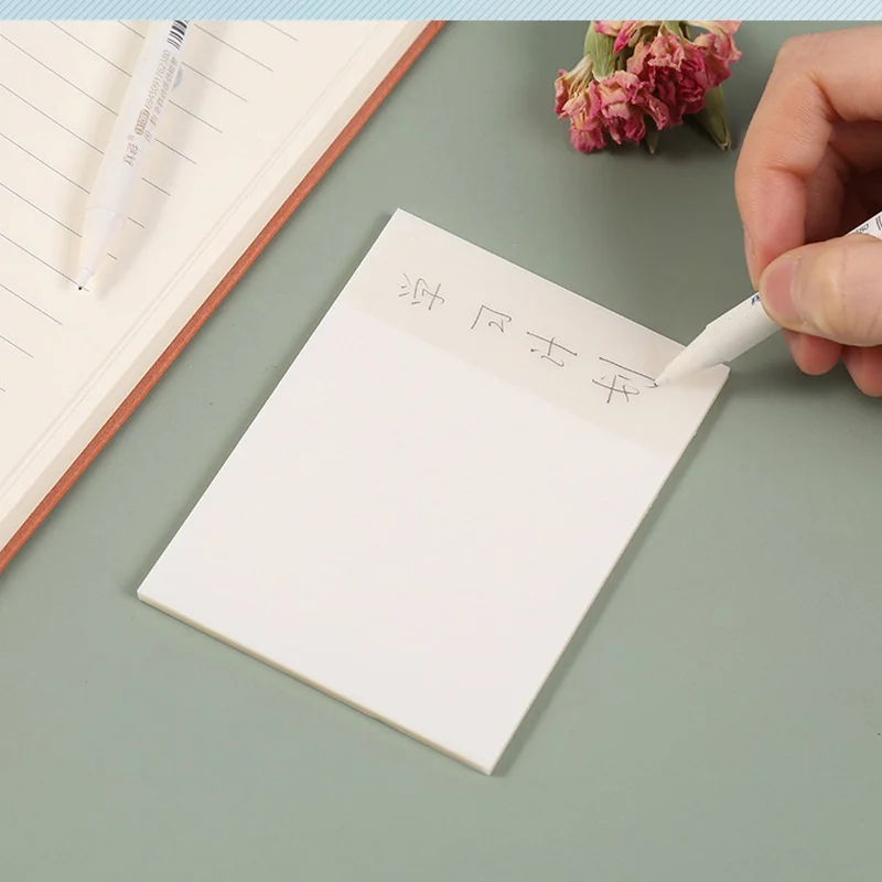Sticky notes 100 sheets transparent scrapes stickers note pads posted it paper clear notepad school stationery office supplies