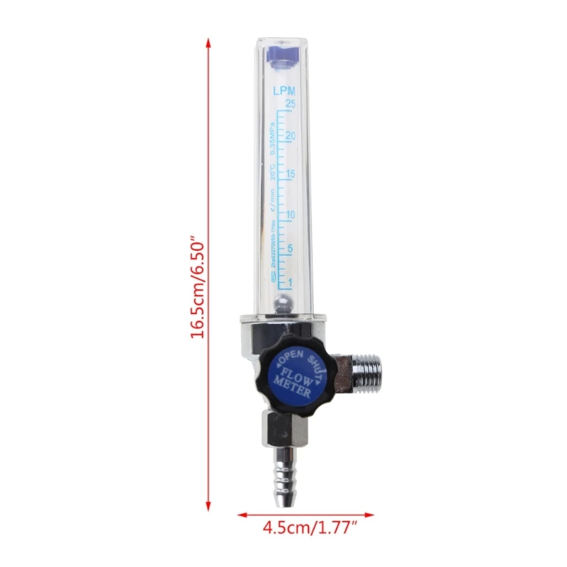 1 / 4PT 0.15 MPA 7mm Barb D&eacute;bitm&egrave;tre gaz Argon AR / CO2 R&eacute;gulateur soudure Weld
