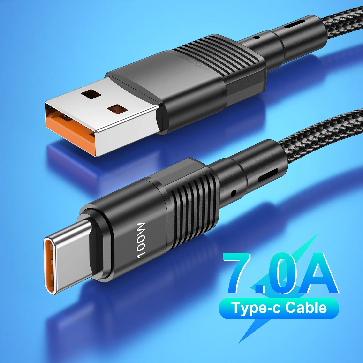 Cavo Di Ricarica Rapida 7A 66W Cavo Usb Di Tipo C Per Iphone 15 Pro Max Realme Huawei P30 Pro Samsung Oneplus Oppo Xiaomi 14 Poco F3