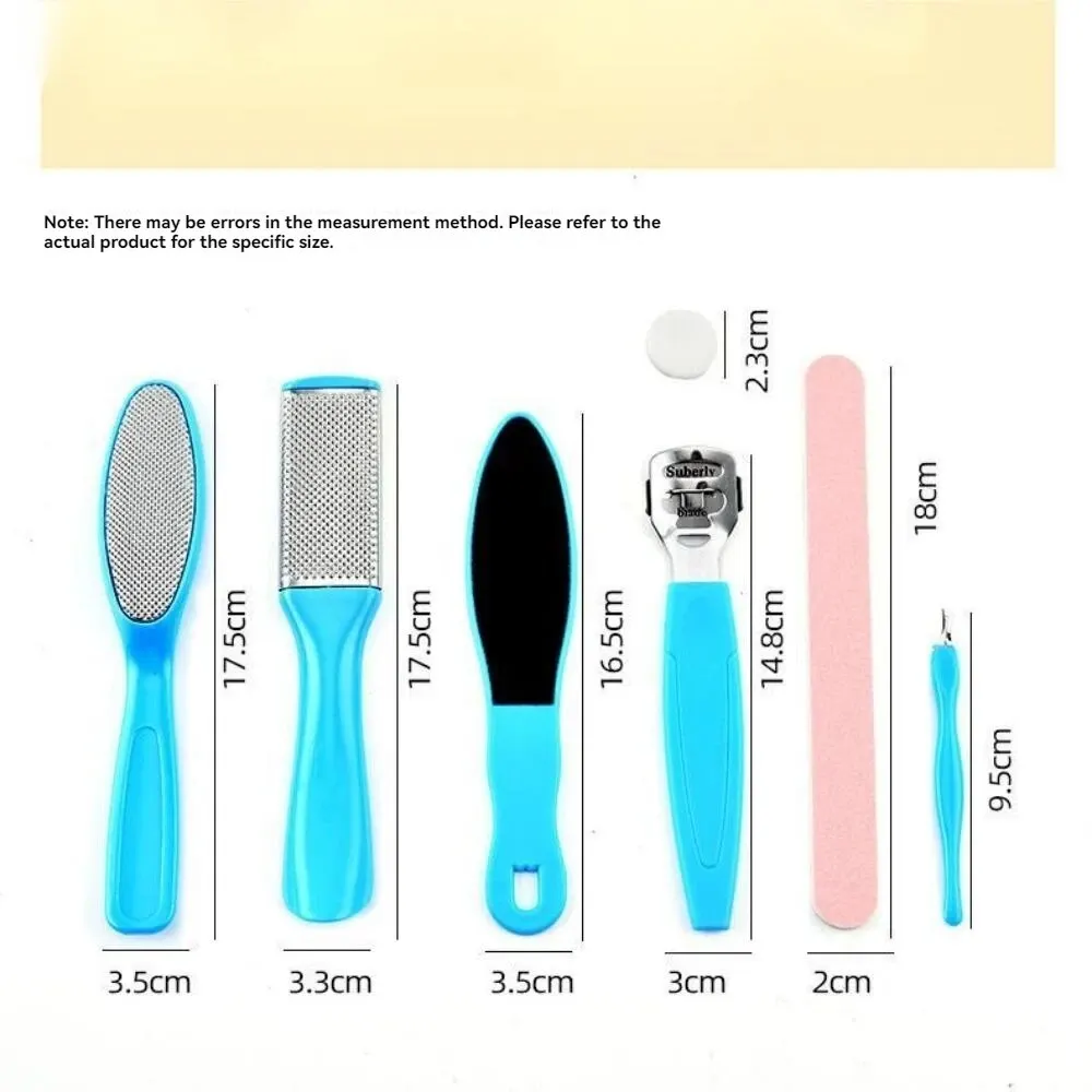 Foot Rubbing Board to Remove Dead Skin Grinding Stone Pedicure Planer Tool Set Heel Callus File Scraping 7pcs foot file foot scrubber pedicure tool
