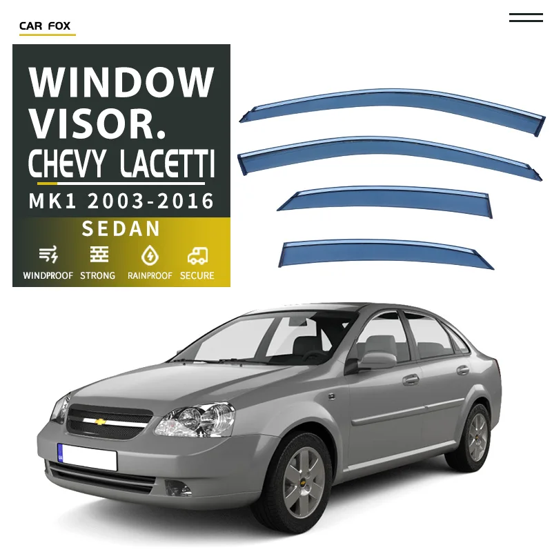 

For Chevrolet Chevy Lacetti 2003-2016 Plastic Window Visor Vent Shades Sun Rain Deflector Guard For Chevy Lacetti 2003-2016