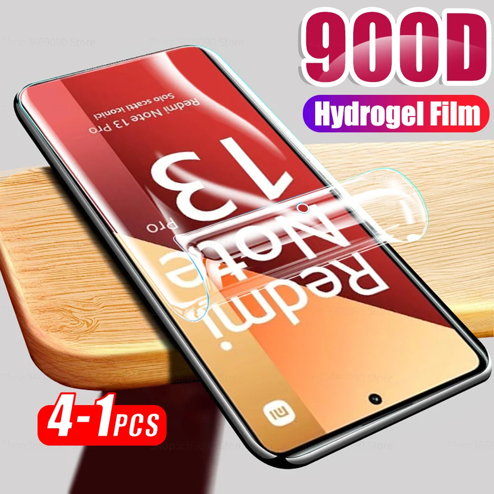 

1-4 шт., Гидрогелевая Защитная пленка для Xiaomi Redmi Note 13 Pro 4G
