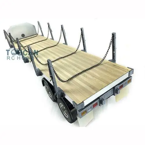 TOUCAN 1/14 DIY 2Axle RC Tractor Flatbed Semi Trailer Truck for Tamiyaya Model TH01024-SMT4