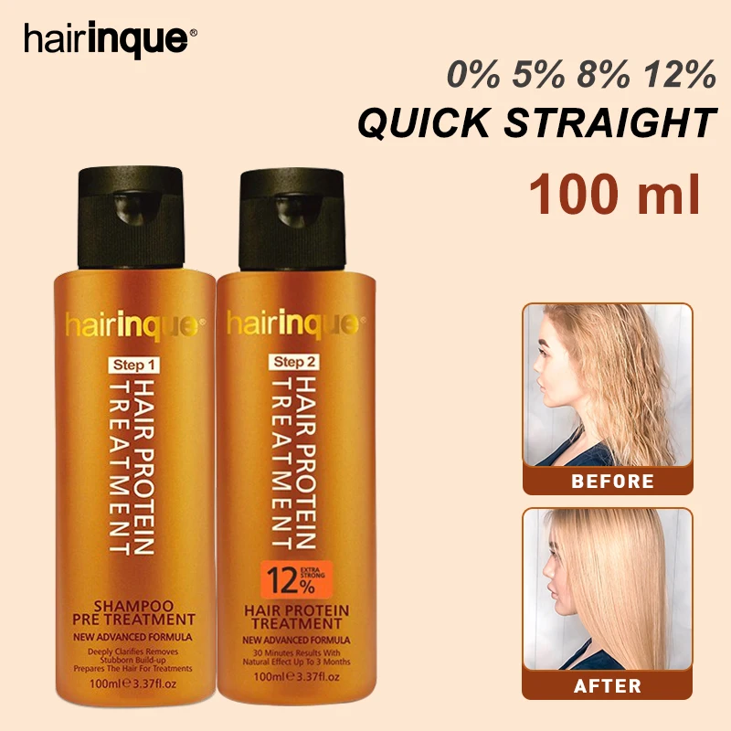 

Formalin Keratin Purifying Shampoo Set Curly Hair Straighten Treatment Frizz-free Soft & Smooth Keratin Straightening Hair Care