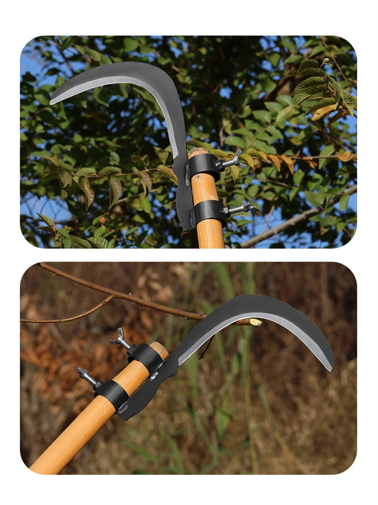 Multifuntional Portable Grass Sickle Cutter Head,Betel nut knife and sickle,Lawn Mower Gardening Grass Weeding Knife Garden Tool