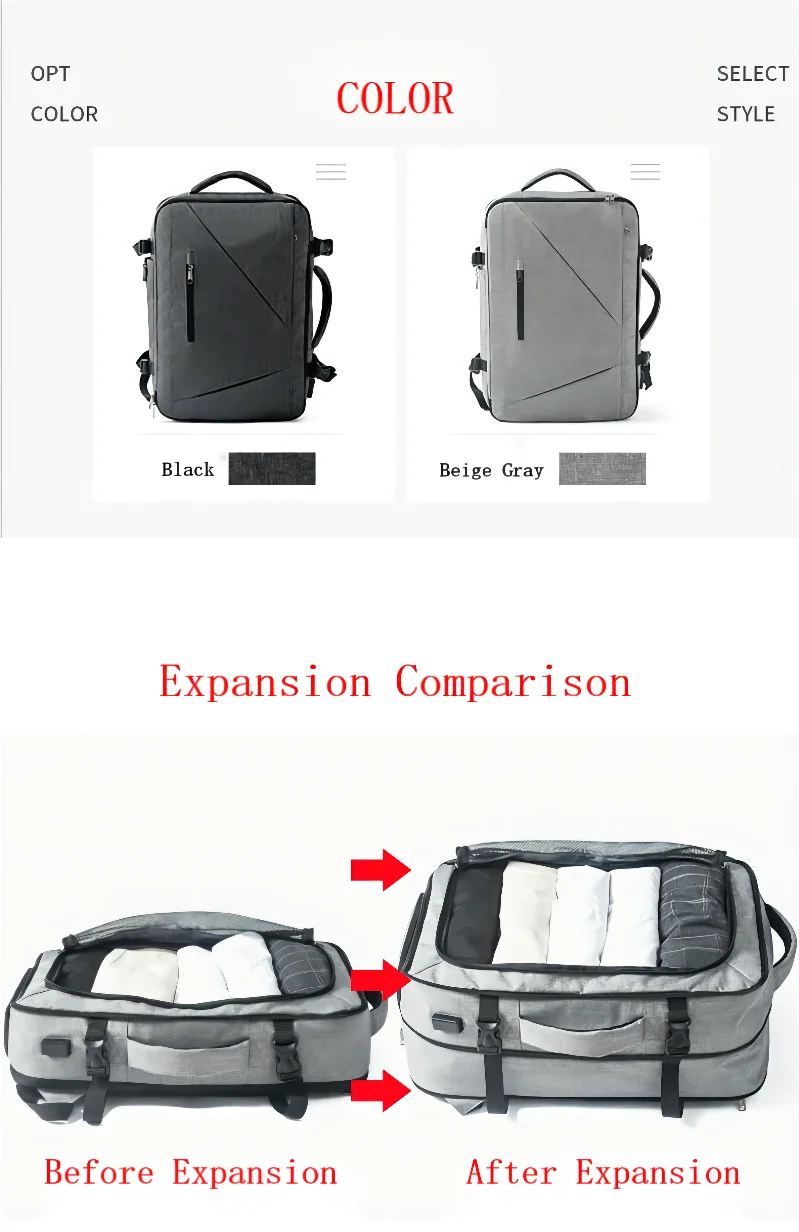 Large Capacity Men\'s Waterproof Backpack 5