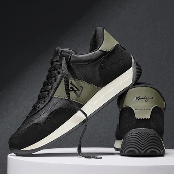 2024 Breathable Men's Sports Shoes High Quality Running Shoes Leather Waterproof Forrest Gump shoes Jogging Shoes Youth Sneakers 1