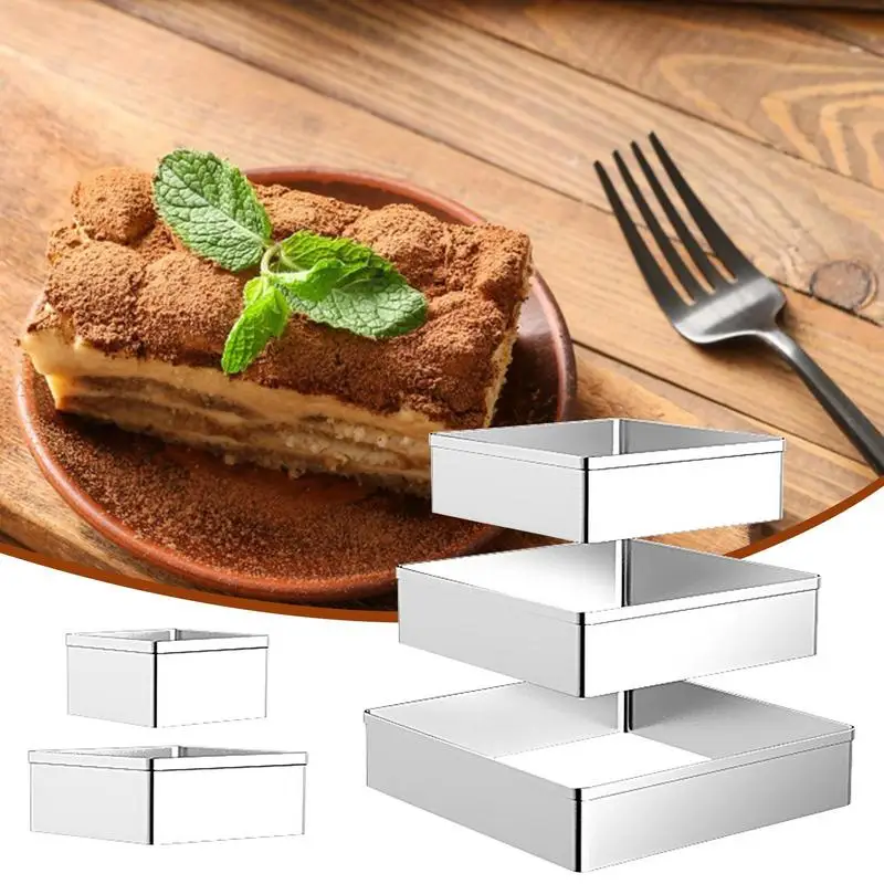 Cookie Cutter Set Square Mold Kit Multi-Functional Baking Tool For Making Cookies Soft Cakes And Pastries cookie cutter baking mold cookie mould cookie maker press kit