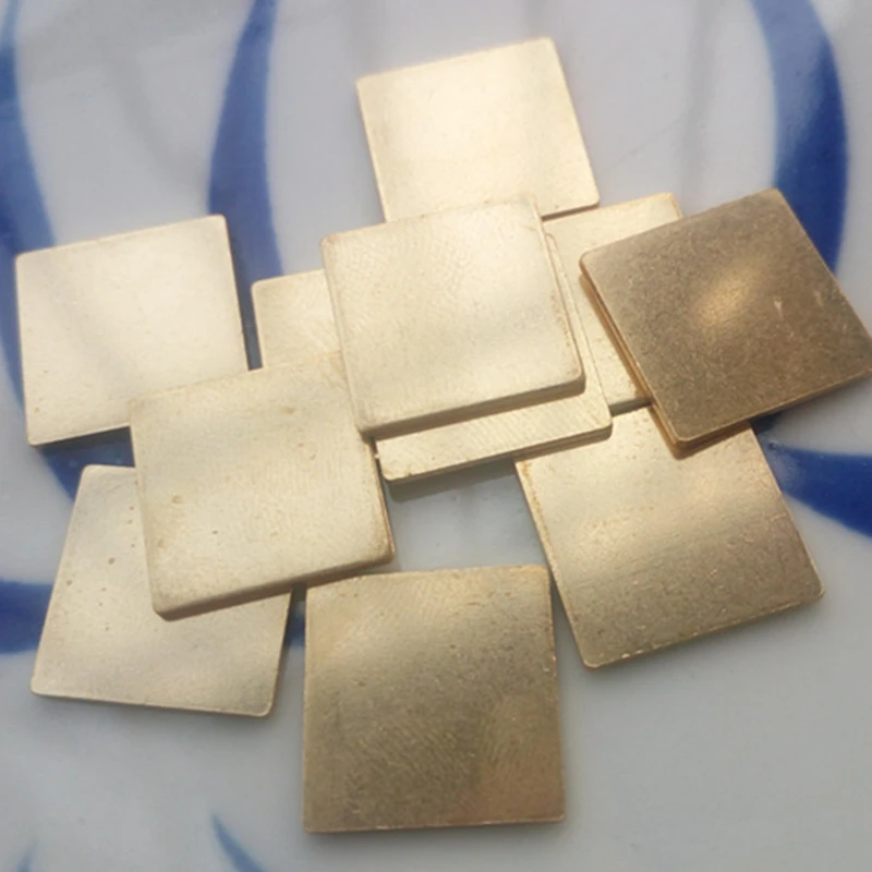 

10pcs 1X15X15mm Brass Copper Plate Sheet Cu Cutting CNC Frame Model Mould DIY Contruction customize service Thickness 0.1-6mm