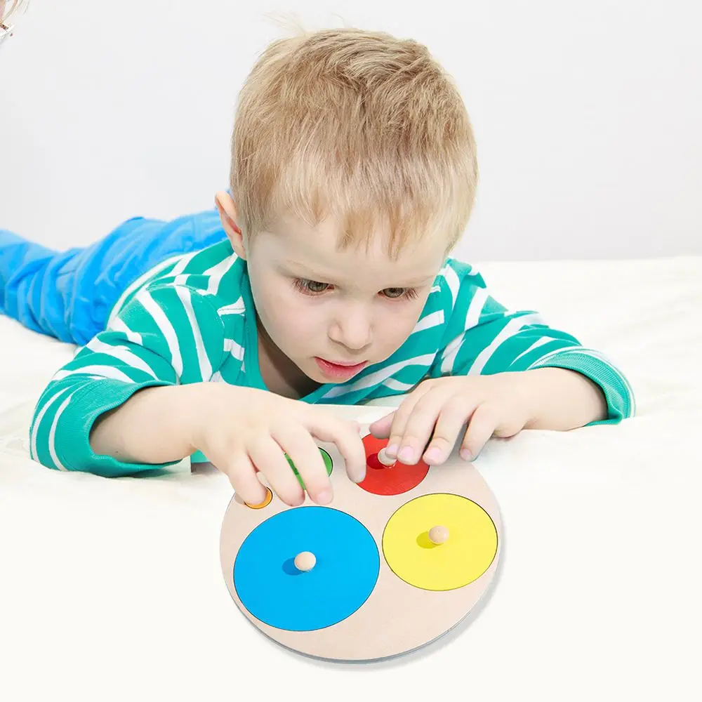 

Multiple Color Learning Material Sensorial Toys Grab Board Puzzle Board Mosaic Panel Early Childhood Education
