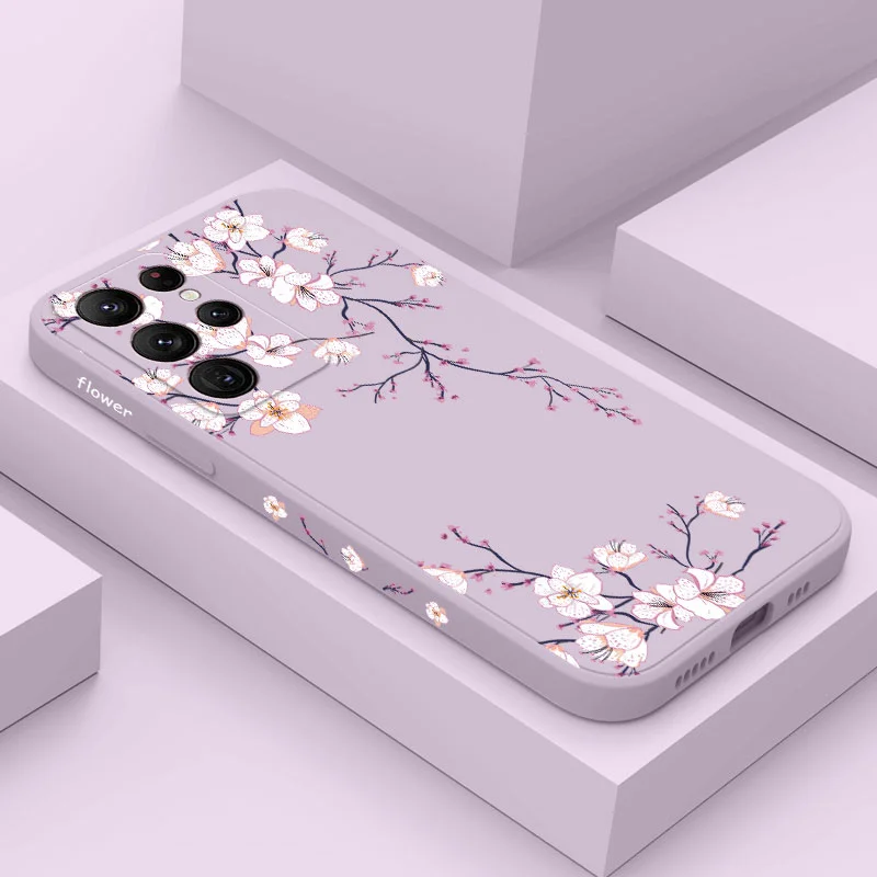 Elegant Plum Blossom Floral Phone Case - Premium Protection & Stylish Design
