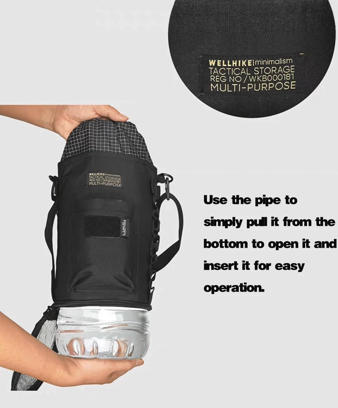 

Outdoor camping mineral water bucket bag storage bag 4.5L bucket bag
