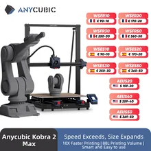 ANYCUBIC Kobra 2 MAX FDM 3D Printer 500mm/s Maximum Print Speed Large Build Size with 500*420*420mm