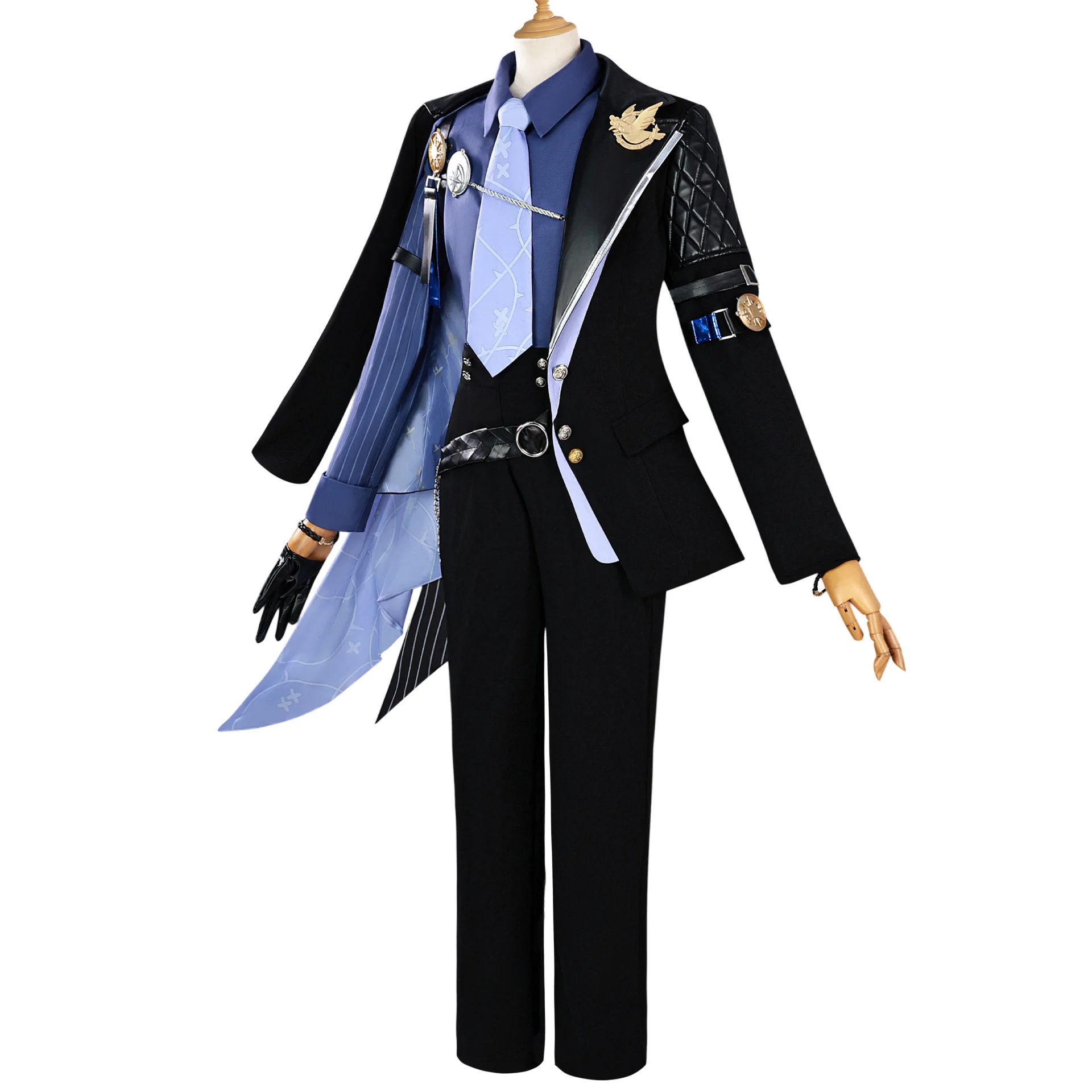 Zenless Zone Zero Hugo Cosplay Wig Ravenlock Halloween Party Frauen Männer 12 Zenless Zone Zero Hugo Cosplay Wig Ravenlock Halloween Party Frauen Männer 3