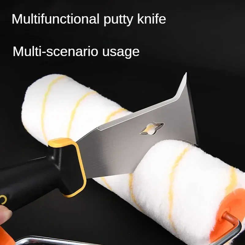 Deli Stainless Steel Putty Knife Scraper putty knife scraper drywall spatula paint scraper Paint Scraper Tool Multi-Use Drywall Paint Stripper Tool for Scraping & Caulk
