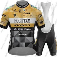 Ljubljana Gusto 2025 Cycling Jersey Pogi Team Set Mens Clothing Road Bike Suit Mountain Bicycle Shirt Bib Shorts MTB Maillot 2