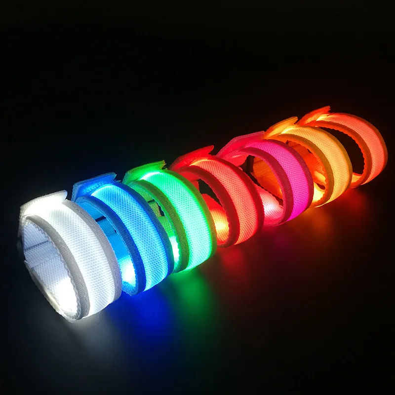1pcs Luminous Wrist Band Fluorescent Bar Atmosphere LED Flash Bracelet Night Running Activity Concert