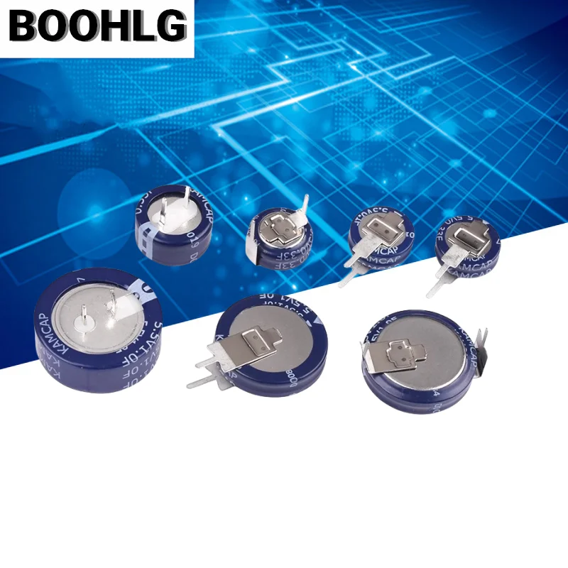 5.5V Super Capacitor 0.047F 0.1F 0.22F 0.33F 0.47F 0.68F 1F 1.5F 4.0F 5.0F Super Farad Capacitor H/V/C-Type Button Capacitance super capacitor