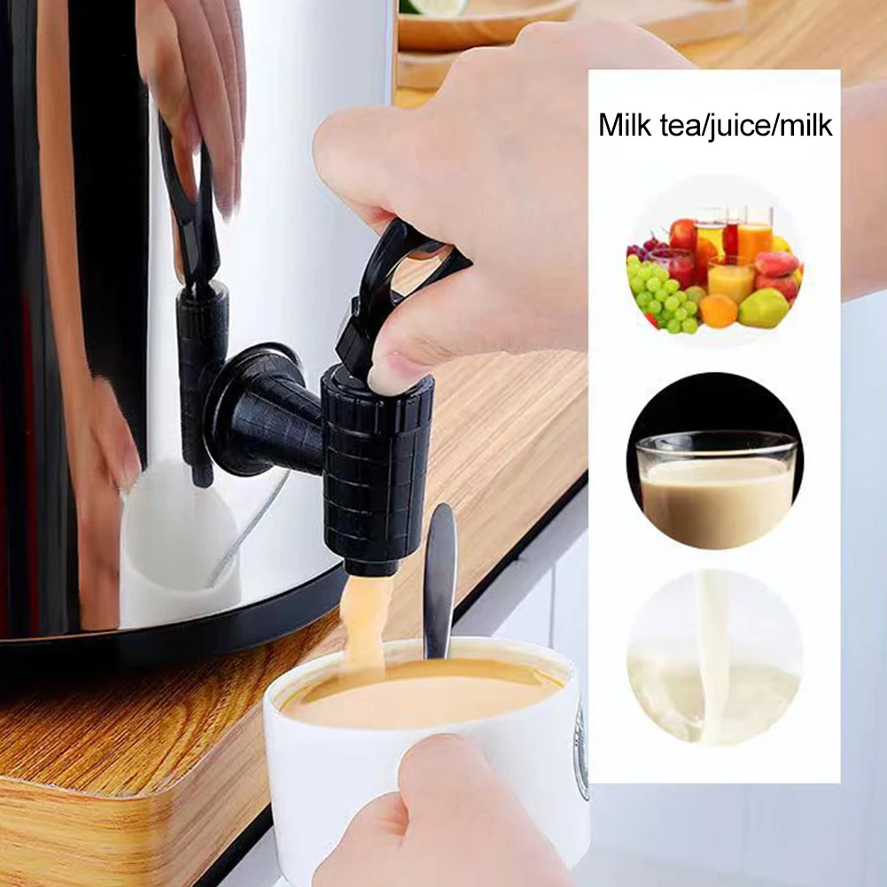 Stainless Steel Insulated Beverage Dispenser Double-Layer Container 6L/8L with Faucet for Thermal Insulation Milk Tea Juice Beer