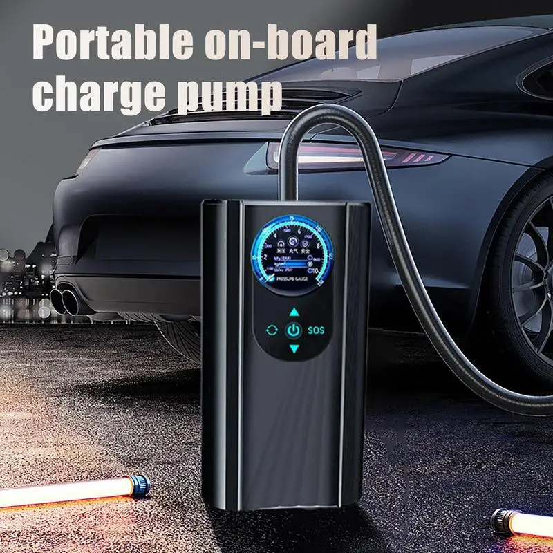 

Portable Air Compressor Air Pump Tire Rechargeable Smart Digital Inflatable Pump Cordless Car Tyre Inflator For Bicycle Balls