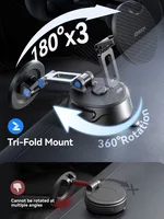 Joyroom Magnetic Suction Cup Phone Mount Universal Vacuum Magnetic Universal Car Phone Holder Mount For Dashboard Windshield 3