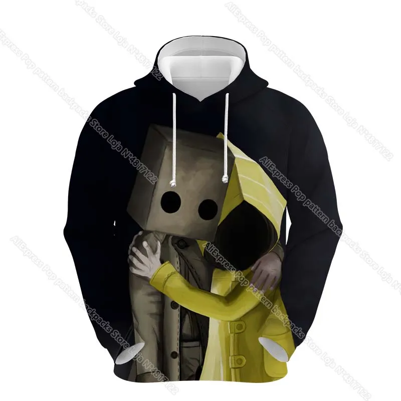 Unisex Little Nightmares 2 3D Hoodie Spring Autumn Men Long Sleeve Cartoon Sweatshirts Male Streetwear Pullover Tops Sudadera