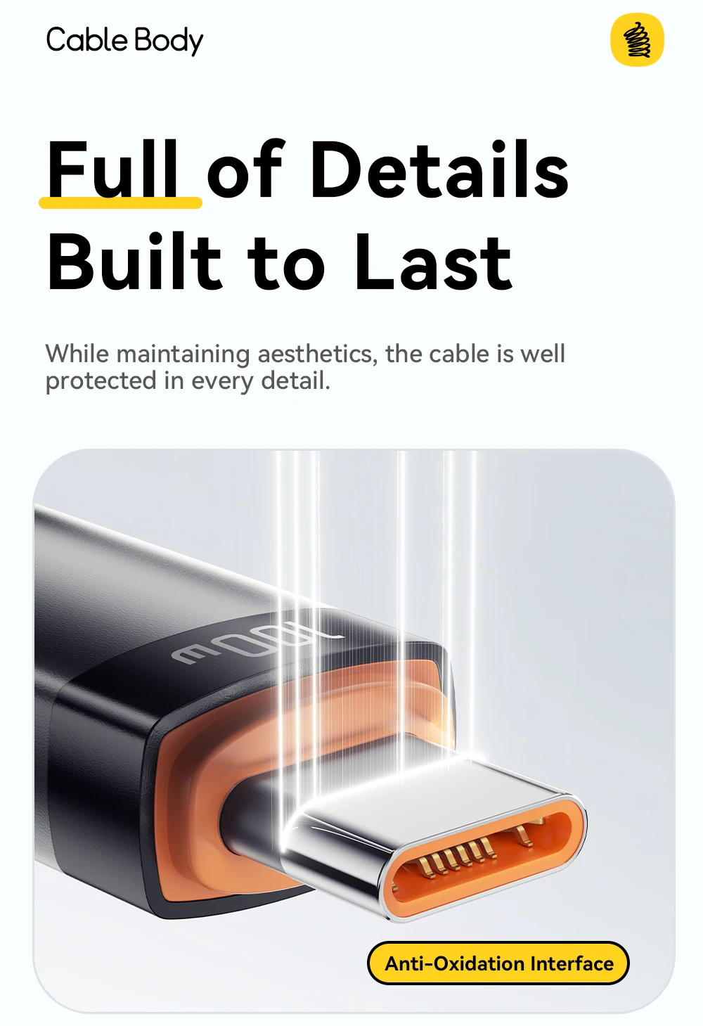 Essager Car Spring Type C Cable