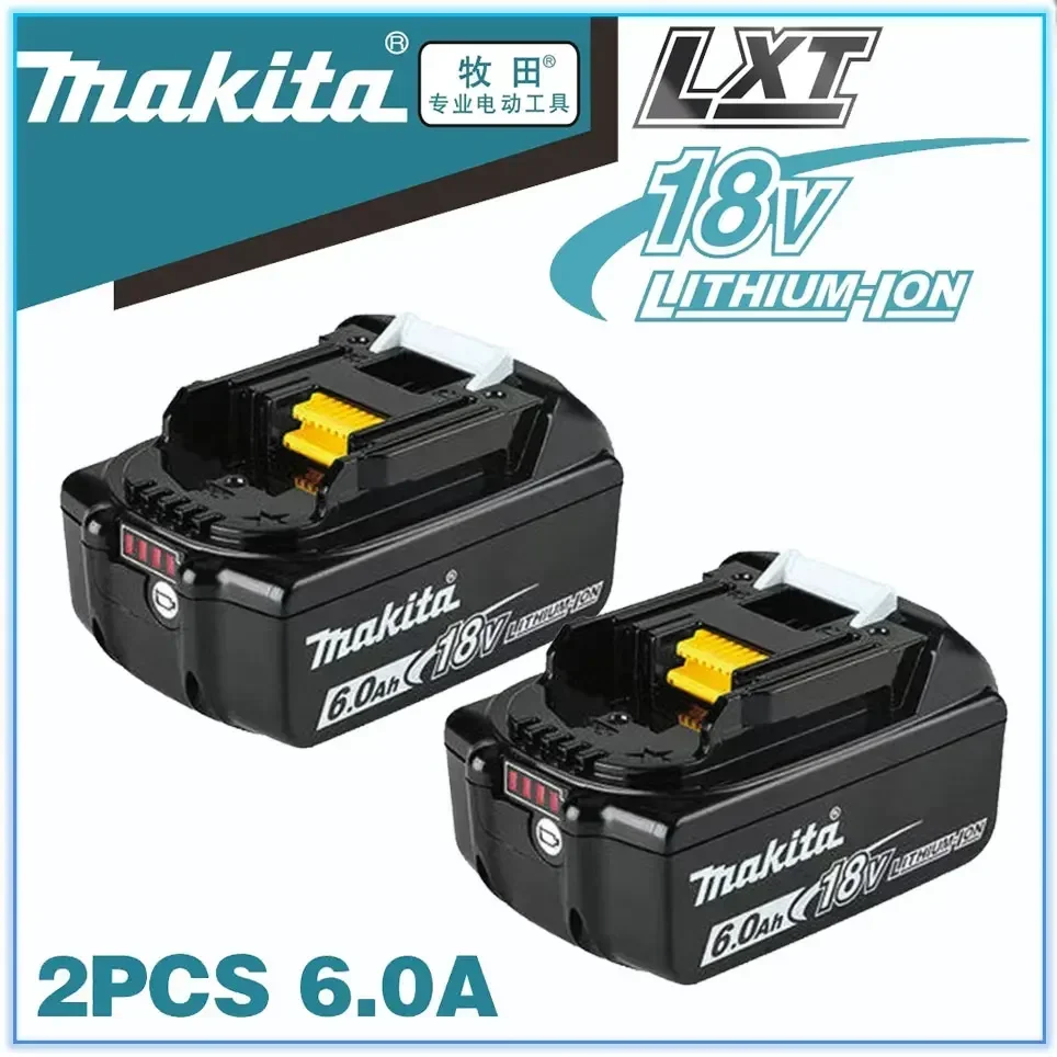 100% Оригинальный Makita 6Ah/5Ah/3Ah Makita 18V Аккумулятор для BL1830B BL1850B BL1850 BL1840 BL1860 BL1815 сменный литиевый аккумулятор