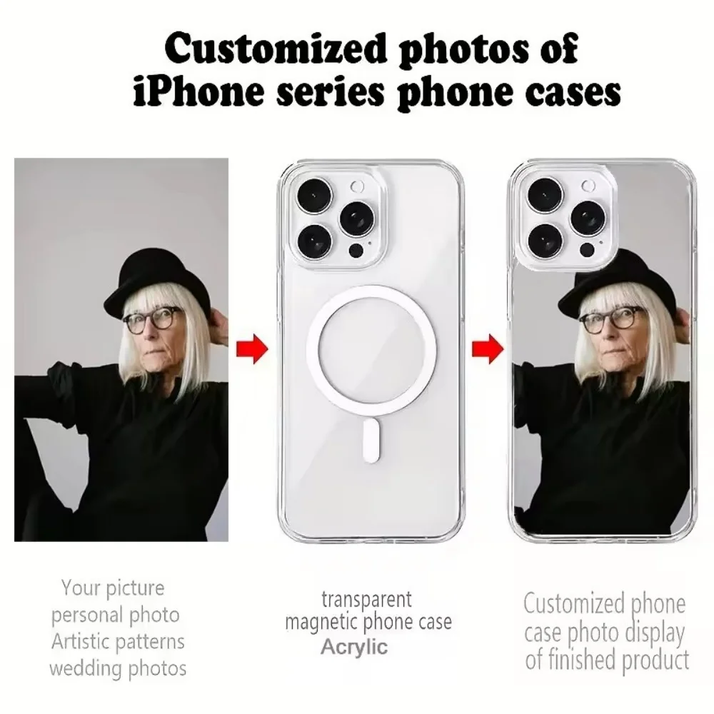 Customized Magnetic Case with Family Photos - MagSafe Compatible Cover