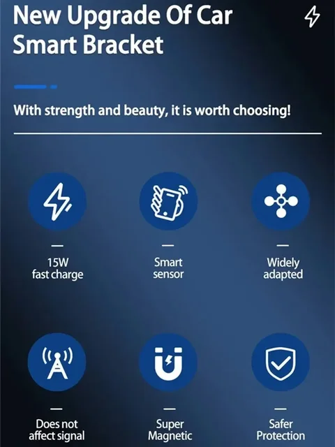 Carregador Sem Fio Magnético para Carros