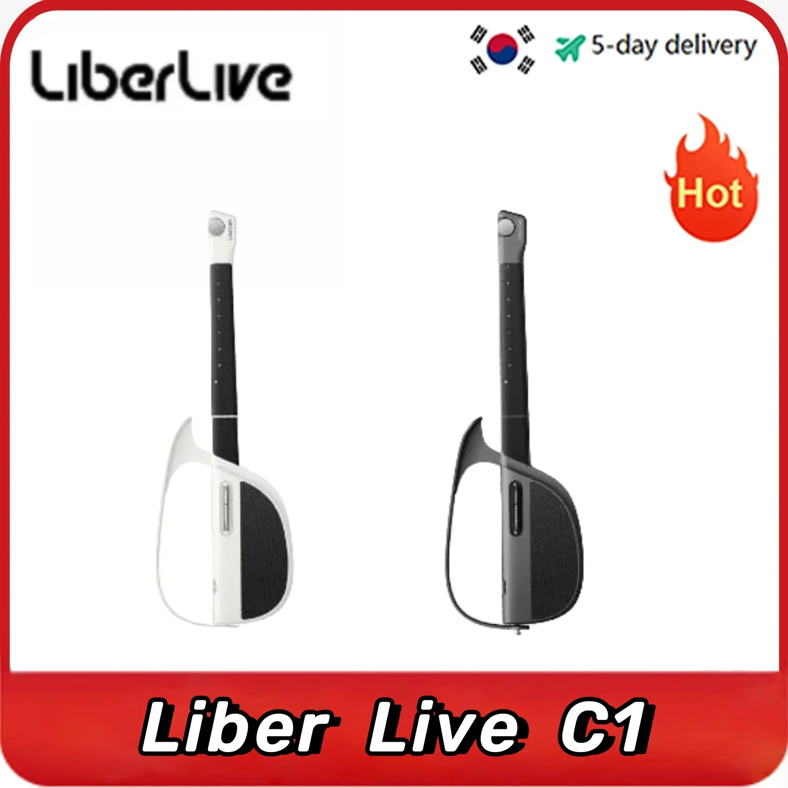 

LiberLive C1 Stringless Foldable Smart Travel Guitar Fusion Accompaniment with Guitar Bag Guitar Strap