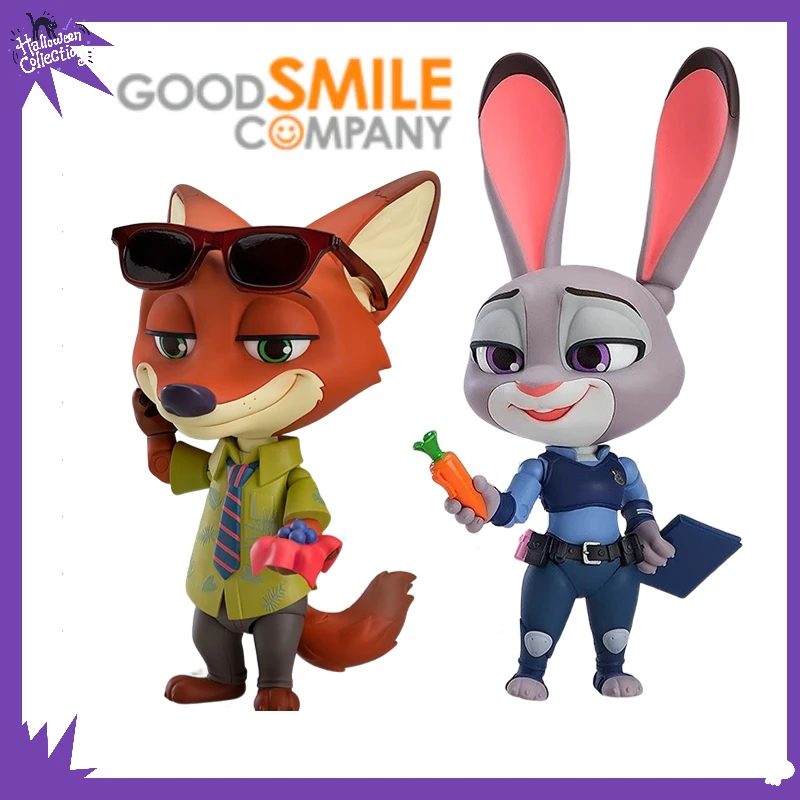 

Original GSC 1311 1312 Anime Peripheral Movable Q Version Figure Crazy Animal Nick Fox Birthday Gift Ornament Collectibles Model