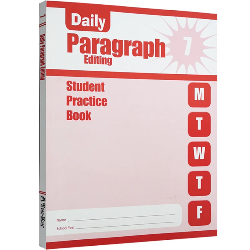 

Evan-Moor Daily Paragraph Editing, Grade 7 SE Workbook,aged 10 11 12 13, English book 9781609638870