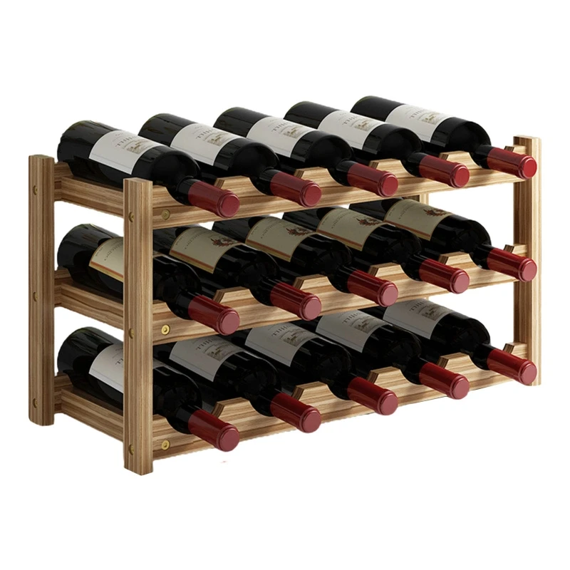 Botellero De Madera Vino Pared - Casa Y Jardín - AliExpress